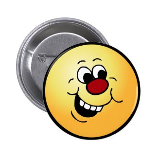 Wise Smiley Face Grumpey Pinback Buttons