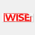 Wise Stamp Bumper Sticker