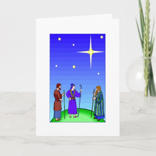 Wise Still Seek Him Religious Christmas Three King Holiday Card