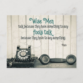 Wise Talk Postcard