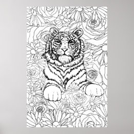 Wise Tiger Poster