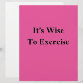 Wise toExercise (Front/Back)