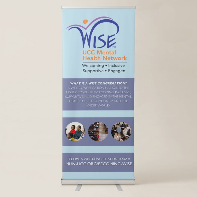 WISE - Vertical Retractable Banner (Front)