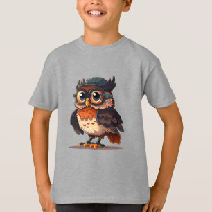 Wise Whimsy: The Scholarly Owl T-Shirt