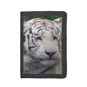 Wise White Tiger Tri-fold Wallet