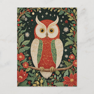 Wise Winter Watcher Postcard