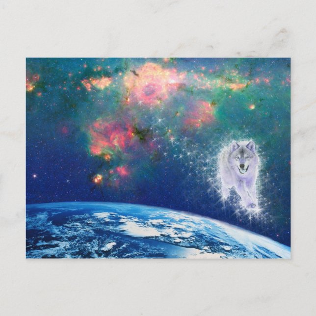 Wise Wolf Postcard (Front)