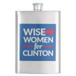 Wise Women For Clinton Flask at Zazzle