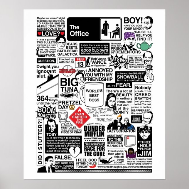Wise Words From The Office  The Office Quotes Vari Poster (Front)