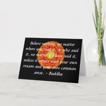 Wise Words Of Wisdom From The Buddha Quote Card by spiritcircle at Zazzle