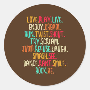 Wise Yoga Love Meaning of Life Mentor Poem  Classic Round Sticker