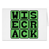 Wisecrack, Funny Joke (Front Horizontal)