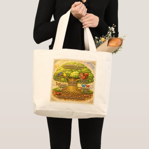 Wiselyrooted  large tote bag