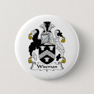 Wiseman Family Crest Pinback Button