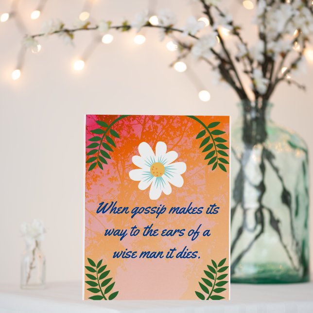 Wiseman: Square, Mounting Option: None, Size: Foam Board (In Situ (Wedding))