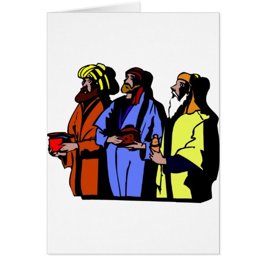 Wisemen Christian artwork Card