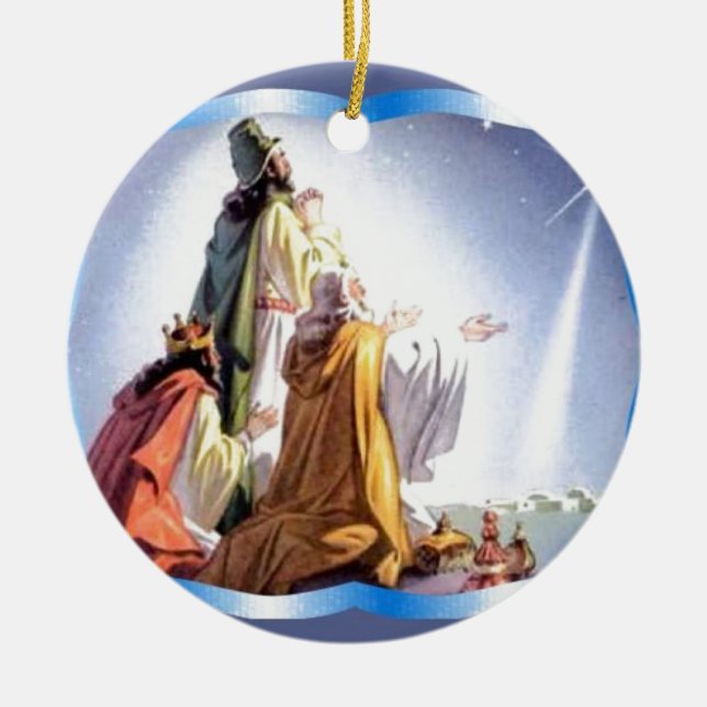 Wisemen, Magi Ceramic Ornament (Front)