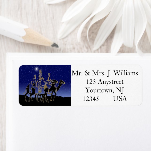 Wisemen Still Seek Him Christmas Label (Insitu)