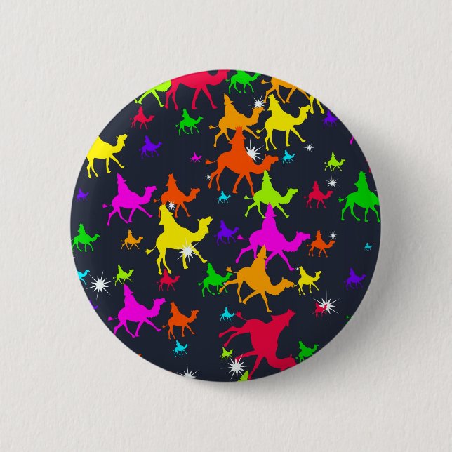 Wisemen Wallpaper Pinback Button (Front)
