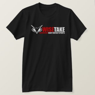 WiseTake Daily Fantasy Sports Fitted Black T-Shirt