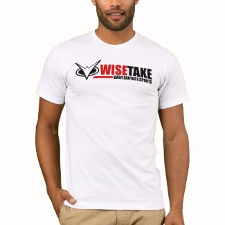 WiseTake Daily Fantasy Sports Fitted White T-Shirt
