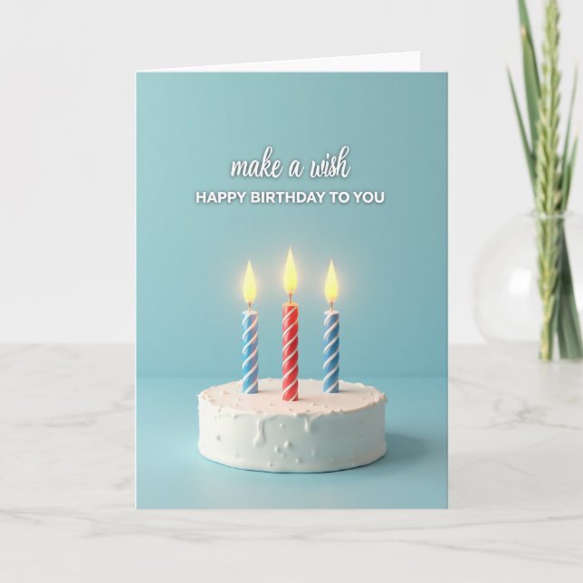 Wish Birthday Card (Front)