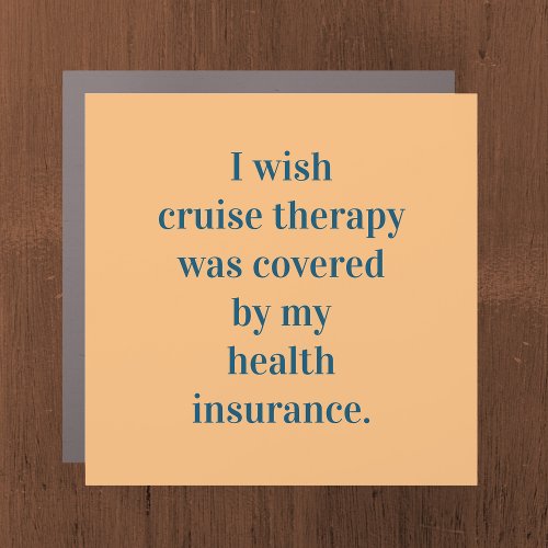 Wish cruise therapy was covered by insurance magne car magnet
