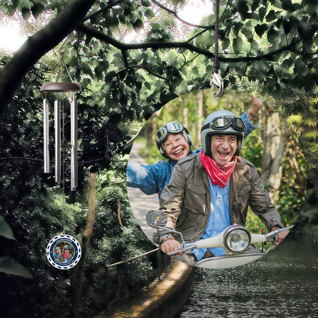 Wish Endless Joy Photo Couple Friends Modern Wind Chime (Wish Endless Joy Photo Couple Modern Wind Chime is great to give as a wonderful gift. )