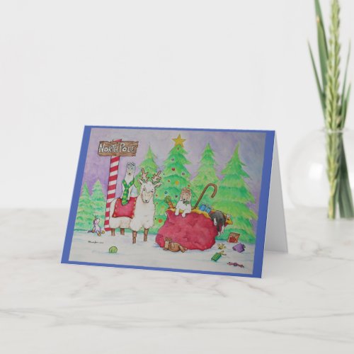 Wish Ewe A Merry Christmas Holiday Card