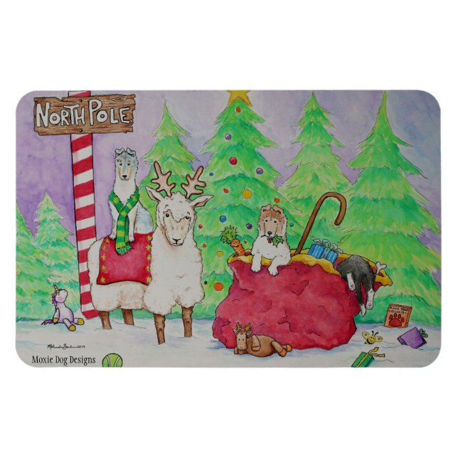 Wish Ewe A Merry Christmas Magnet (Horizontal)