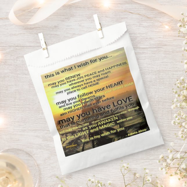 WISH Favor Bags (Clipped)