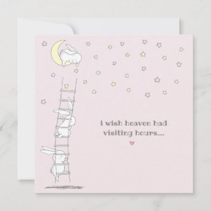 Wish Heaven Had Visiting Hours Child Loss Sympathy Card
