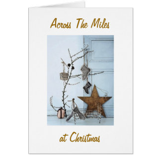 Christmas Wishes Across The Miles Cards - Greeting &amp; Photo Cards | Zazzle