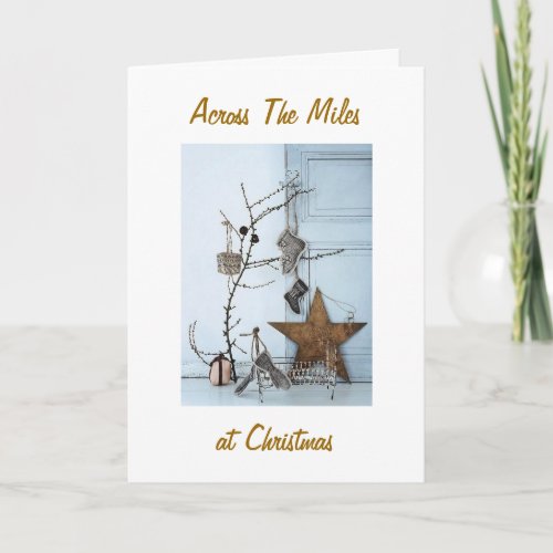 WISH IN PERSON_ACROSS MILES AT CHRISTMAS HOLIDAY CARD