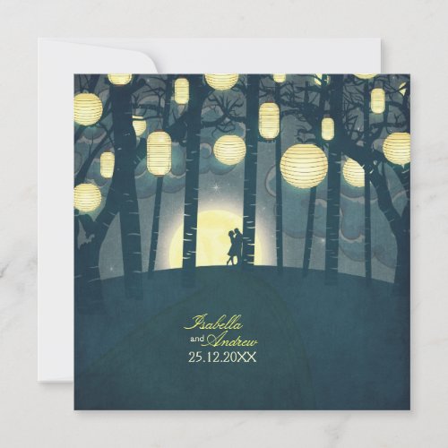 Wish Lanterns Dream Forest Personalized Invites