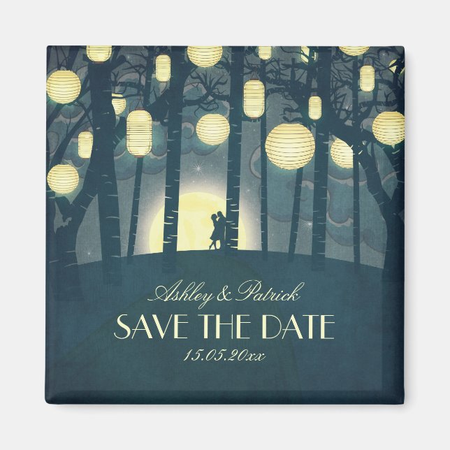 Wish Lanterns Dream Forest Magnet (Front)