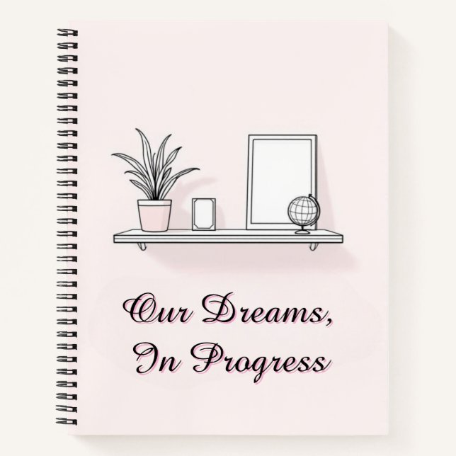 Wish List & Dream Board | Aspirational Floating Notebook (Front)