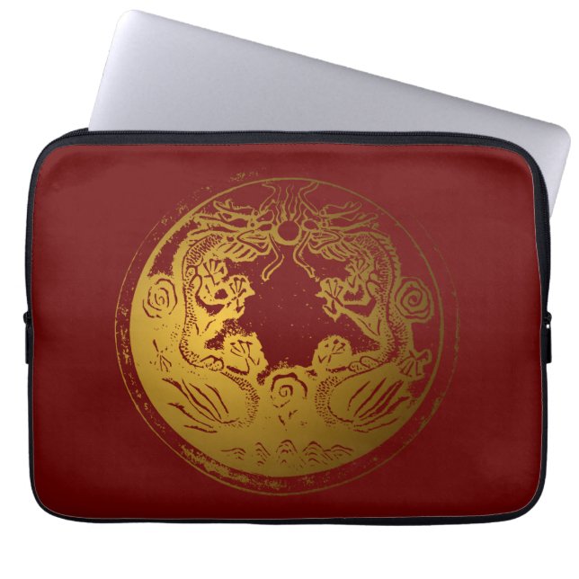 Wish someone a happy and successful Chinese new  L Laptop Sleeve (Front)