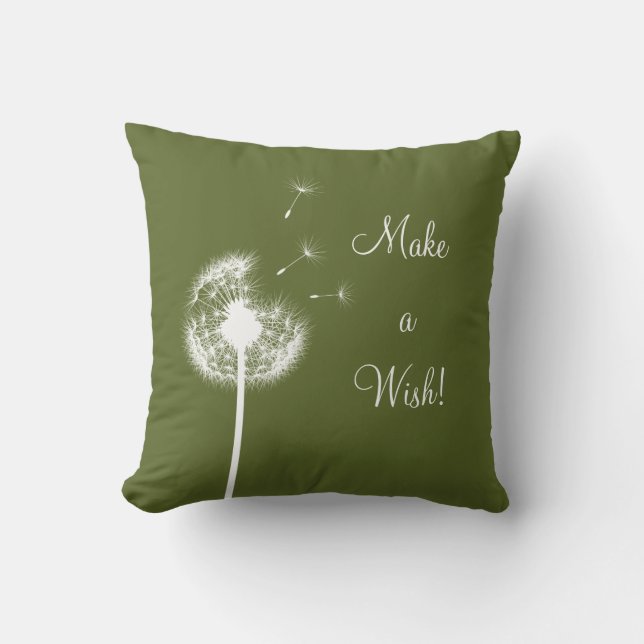 Wish Throw Pillow (Front)