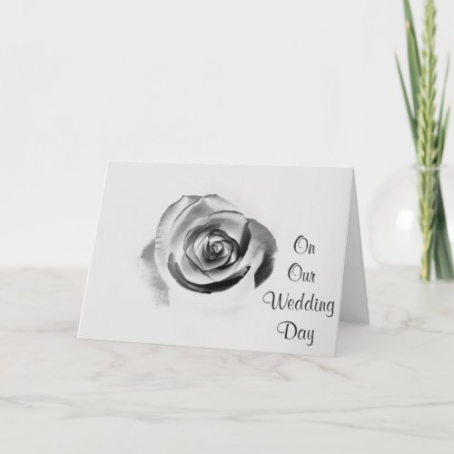 WISH TO MY BRIDE OR GROOM ON OUR WEDDING DAY CARD