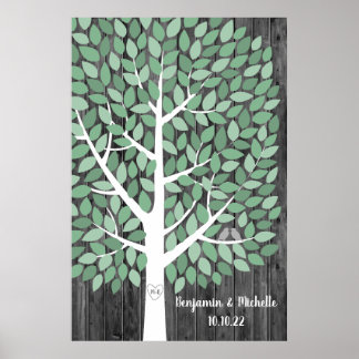 Wish Tree - 200 Leaf Guest Book Alternative Poster