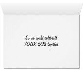 WISH U WERE HERE SO WE COULD CELEBRATE 50TH (Inside Horizontal (Bottom))