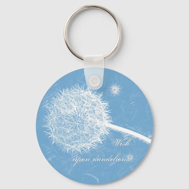 Wish upon a dandelion keychain (Front)