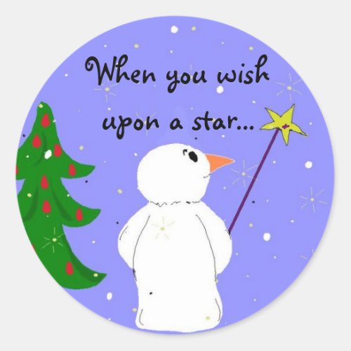 Wish Upon A Star Classic Round Sticker