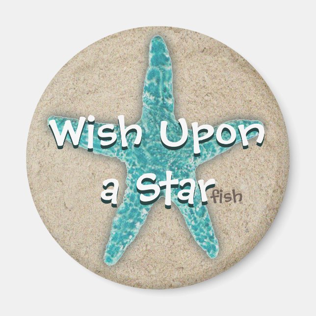 Wish Upon a Star Fish Magnet (Front)