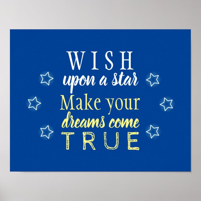 Wish upon a star poster (Front)