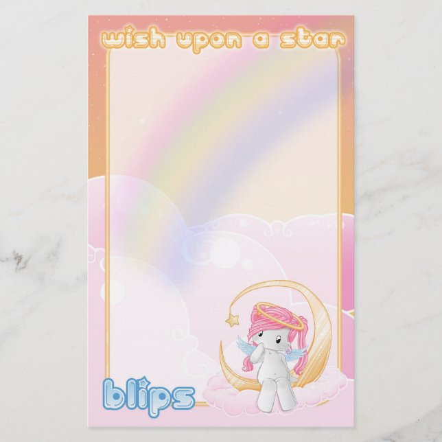 Wish upon a star stationery (Front)