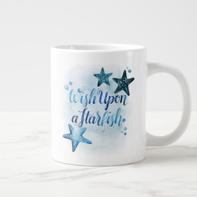 Wish Upon a Starfish Giant Coffee Mug (Right)