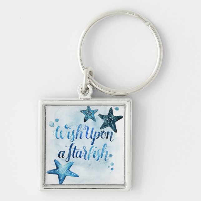Wish Upon a Starfish Keychain (Front)