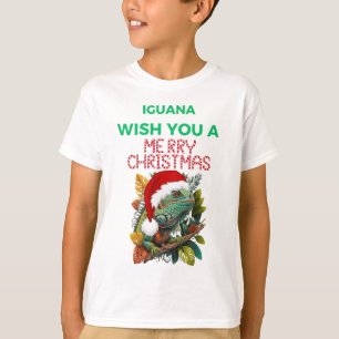 WISH YOU A IGUANA MERRY CHRISTMAS T-Shirt